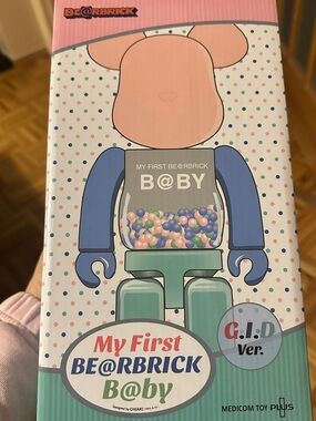 KAWS BE@RBRICK My First B@BY Figure - Pink, Blue, Green